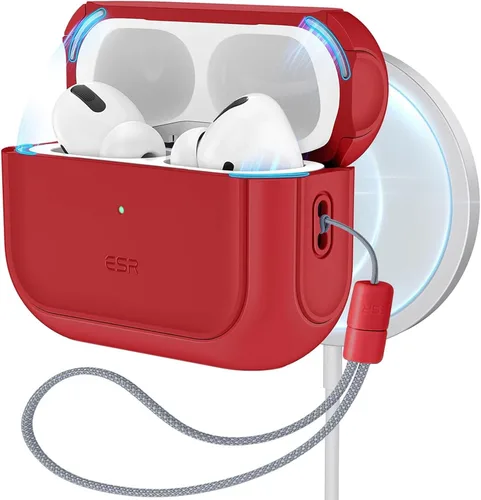 Vista 11 de ESR Funda para AirPods Pro 2, compatible con Funda de Airpods Pro de 2ª/1ª generación (2023/2022/2019), compatible con MagSafe, cubierta