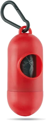 Vista 2 de eBuyGB Soporte cilíndrico para bolsas de basura para perros y mascotas, color azul