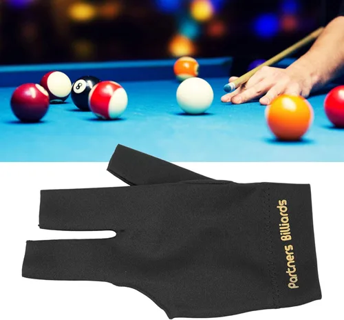 Vista 4 de Guantes de billar para billar, 3 dedos para taco de billar, guantes deportivos para mano izquierda y derecha