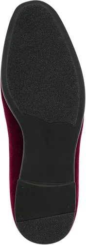 Vista 6 de Amali Crown Zapatos de terciopelo para hombre con pieza de corona de joyería Zapatos de vestir para hombre Mocasines formales de terciopelo