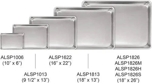 Vista 2 de Excellante - Bandeja de aluminio de tamaño medio de 18 x 13 pulgadas, viene en cada