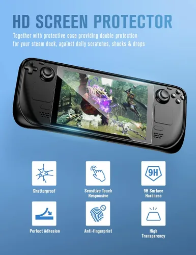 Vista 5 de TOPVELO - Funda protectora para cubierta de vapor con 2 protectores de pantalla funda protectora de poliuretano termoplástico con diseño