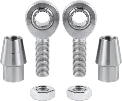 Vista 4 de Kit de extremo de varilla de junta Heim de 1/2", kit de extremos de varilla de juntas Heim de cromoly de 0.5" para dirección, suspensión, barras