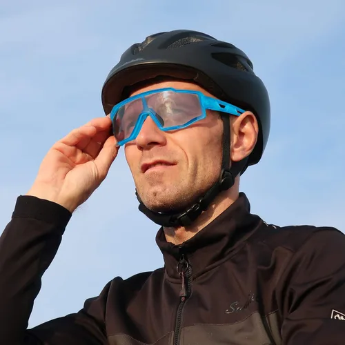 Vista 7 de ROCKBROS Gafas de sol fotocromáticas para hombres y mujeres gafas de ciclismo deportivas protección UV resistentes al viento gafas de bicicleta