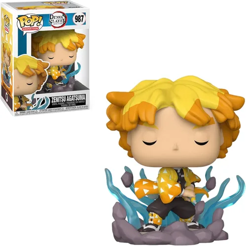 Vista 3 de Funko Pop! Demon Slayer Zenitsu Agatsuma Funimation 2022 Exclusivo