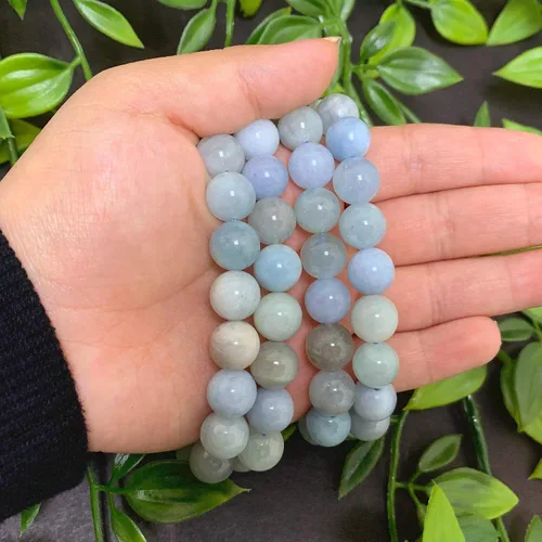 Vista 298 de Gem Avenue Handmade Round Bead Stretch Bracelet Unisex Natural Stone Beaded Jewelry for Men & Women, Elastic Wristband for Daily Wear
