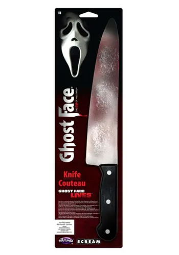 Vista 2 de Accesorio de Cuchillo para Disfraz de Ghost Face Butcher Multicolor