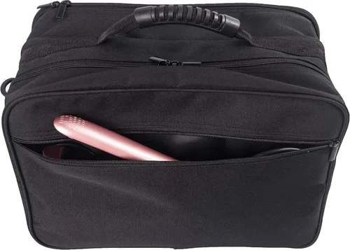 Vista 7 de Bolsa de herramientas de peluquería para peluquería de gran capacidad, equipo de pelo de poliéster, organizador de hombro, kit de aseo