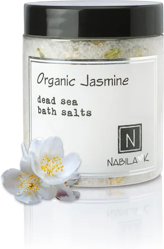 Vista 12 de Nabila K - Sales de baño orgánicas de manzanilla – Sal del Mar Muerto y sal de Epsom exfoliante y remojar – Exfolia e hidrata la piel, aceites