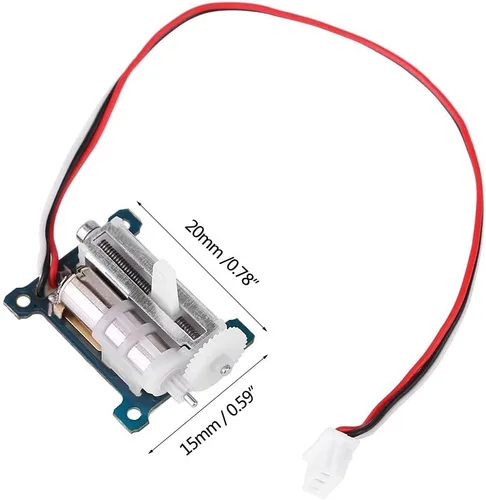 Vista 2 de Hilitand Micro servomotor, 0.05 oz Micro Digital Analog Servo para Ultra Micro 3D Vuelo Aeronave RC Robot Helicóptero Avión Barco Controles