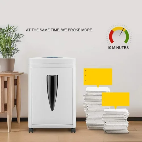 Vista 4 de Shredders Minute - Trituradora de papel de microcorte resistente, alta seguridad con destrucción de tarjetas de CD/crédito, capacidad de trituración