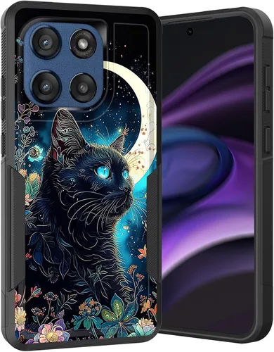 Vista 34 de para Moto G Play 4G 2024, funda de dos capas híbrida resistente y a prueba de golpes, PC duro + silicona suave protectora para Motorola Moto G Play