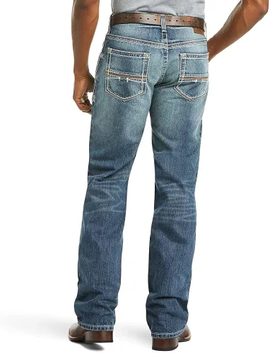 Vista 2 de ARIAT Pantalones de mezclilla M4 de talle bajo para hombre