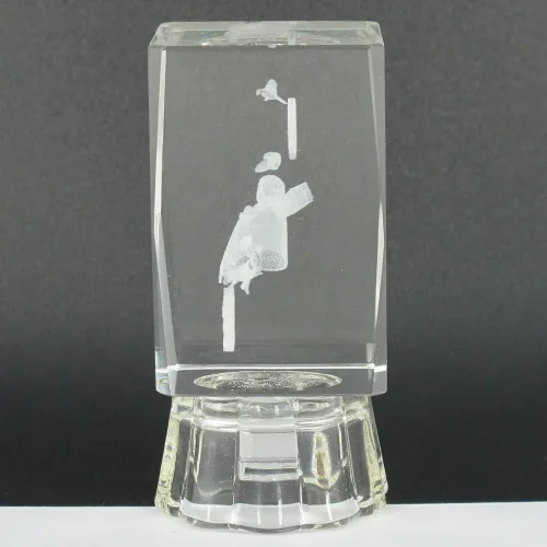 Vista 3 de Bautismo & Bautizo Favor Ideas 3D Baby Angel Cubo de cristal con grabado láser personalizado grabado con láser Recuerdo de Bautizo con imagen Ropon