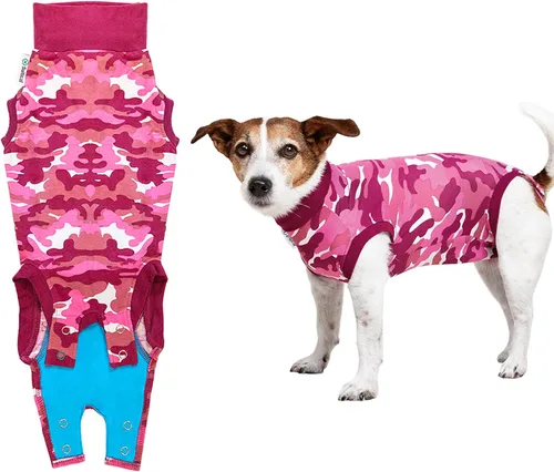 Vista 11 de Traje de recuperación Suitical para perros, de color negro, XXS, Negro