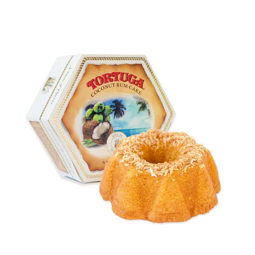 Vista 4 de Tortuga - Paquete de regalo de surtido de pasteles de ron caribeño de 4 onzas