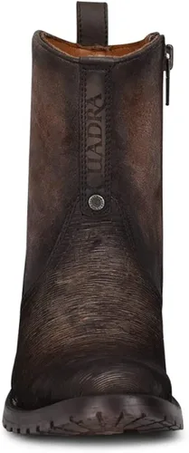 Vista 2 de Cuadra Botas para hombre en piel bovina con cremallera Oxford
