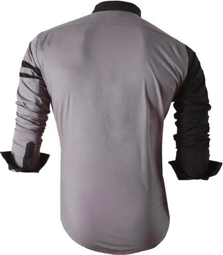 Vista 153 de JZS041, camisa de vestir de manga larga para hombre