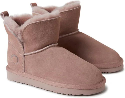 Vista 3 de Fireside by Dearfoams Botas plegables unisex de lana de oveja Bunbury para interiores y exteriores a la moda