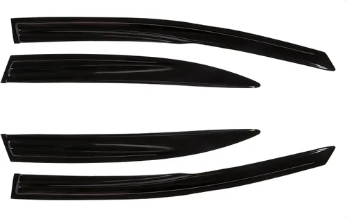 Vista 8 de OCPTY Viseras de ventana 4 piezas (delantera+trasera) con cinta adhesiva para Honda Civic 2006-2011