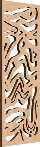 Vista 20 de 9 3/8"W x 24 3/8"H x 1/4"T Northfield Decorativos Paneles de Pared de Madera Calado, Abedul
