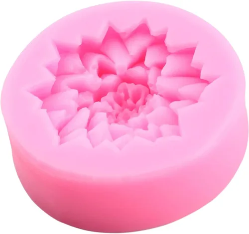 Vista 3 de Moldes de silicona de flores de crisantemo para fondant de flores de margarita para decoración de tartas, decoración de cupcakes, pasta de goma