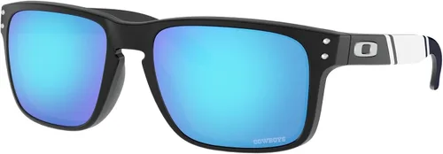 Vista 2 de Oakley Mens OO9102 Holbrook NFL Collection Square Sunglasses Negro/Lente Etch/Prizm Sapphire
