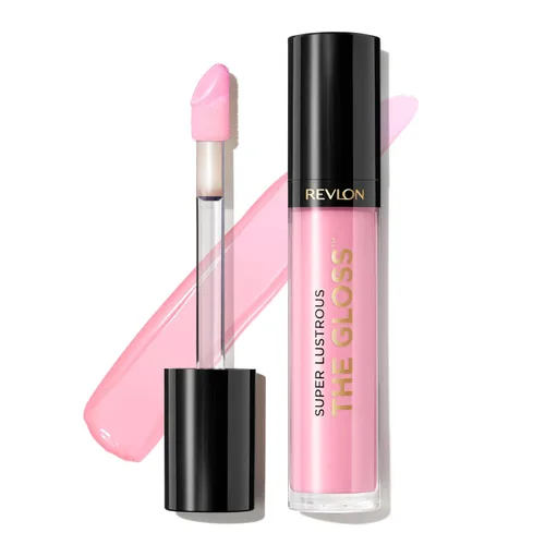Vista 23 de Revlon - Brillo de labios, Super Lustrous The Gloss, no es pegajoso, acabado de alto brillo 200 Crystal Clear