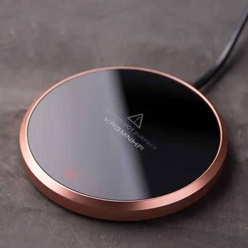 Vista 9 de Calentador de taza de café, KRGMNHR - Calentador de taza con apagado automático para uso en escritorio de oficina en casa, calentador eléctrico