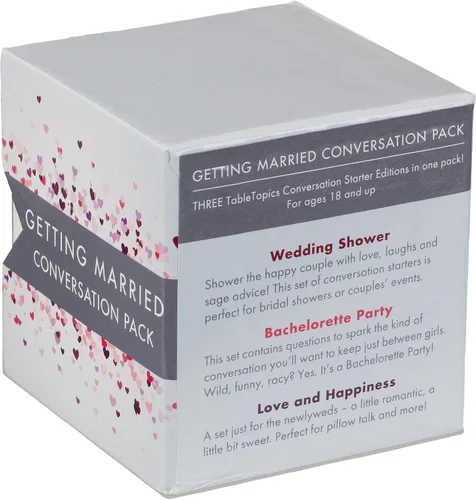 Vista 2 de TableTopics Juego de cartas Getting Married Conversation Pack – 120 tarjetas de inicio de conversación, regalo para recién casados o prometidos