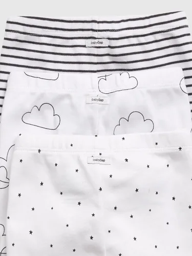 Vista 4 de GAP Baby Girls' 3-Pack First Favourite Pull-on Pants Bottoms