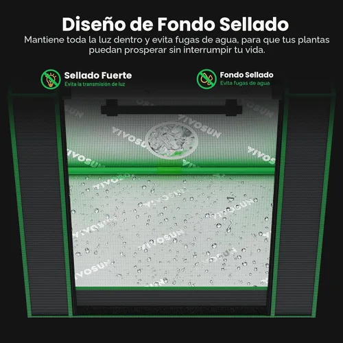 Vista 4 de VIVOSUN Tienda de cultivo pequeña para aerogarden, sistema de cultivo hidropónico, tienda de cultivo interior de Mylar altamente reflectante de 20 x