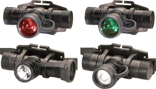 Vista 4 de Streamlight 61307 ProTac 1000 lúmenes, linterna frontal USB recargable táctica LED, incluye cable USB, correas elásticas y de goma, color negro