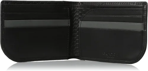 Vista 4 de Buxton Bellamy RFID - Cartera delgada de cuero plegable en C para hombre
