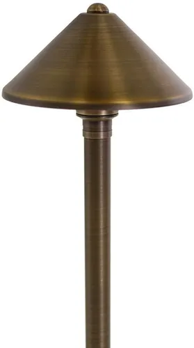 Vista 10 de VOLT Paquete de 15 luces de camino de latón macizo de 12 V (pantalla de 7 pulgadas, 25 pulgadas de alto) para iluminación de paisaje de bajo voltaje