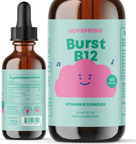 Vista 3 de JoySpring Gotas de vitamina D para niños pequeños para apoyar el crecimiento, los huesos y la salud inmunológica, suplementos de zinc para niños