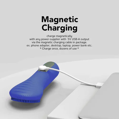 Vista 7 de NågraCoola CLIE Cepillo de Limpieza Facial, Impermeable y Recargable Cepillo Exfoliante Facial para Hombres y Mujeres, Limpieza, Exfoliación y Azul