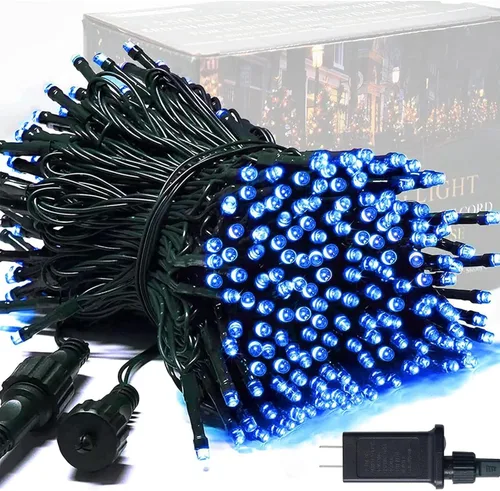 Vista 8 de JMEXSUSS Guirnalda de 250 luces LED que cambian de color, 11 modos, luces cálidas y multicolor para árbol de Navidad con luces de Navidad remotas al