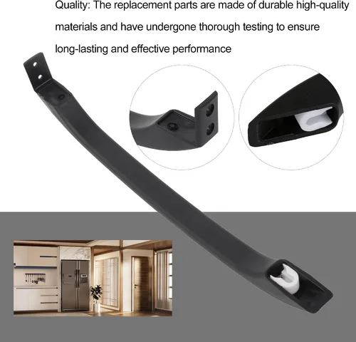 Vista 5 de 218428121 - Manija de puerta de refrigerador negra de repuesto para Frigidaire, sustituye a AP2114546 218428107 781148