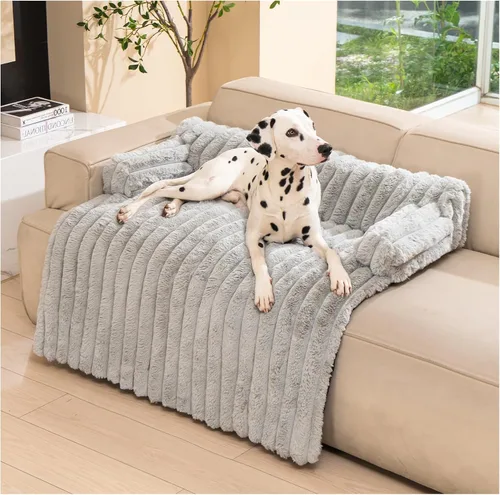 Vista 9 de Avont - Alfombra para Cama de Perro para Sofá, Sobrecama Cálida y Esponjosa para Sofá, Protector de Muebles con Funda Extraíble Lavable para Perros
