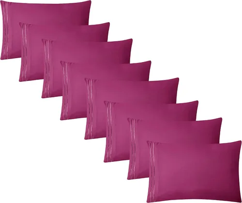 Vista 83 de Clara Clark Fundas de almohada de tamaño estándar – Funda de almohada ultra suave, fundas de almohada de microfibra ligera tamaño Queen – Juego de 2