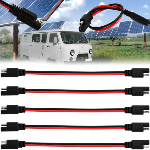 Vista 3 de Paquete de 5 mazos de cables SAE calibre 12, conector de 12 V