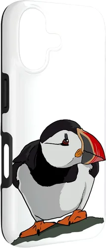 Vista 3 de Bonita funda para iPhone 17 con diseño de frailecillo para regalo de bebé