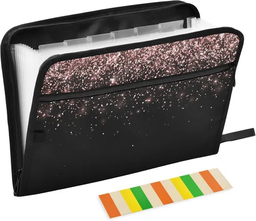 Vista 8 de Gredecor 13 Pockets File Folder Organizer A4/Letter Water Resistant Document Bag with Zipper Filing Folder Expanding File Pouch Storage for School