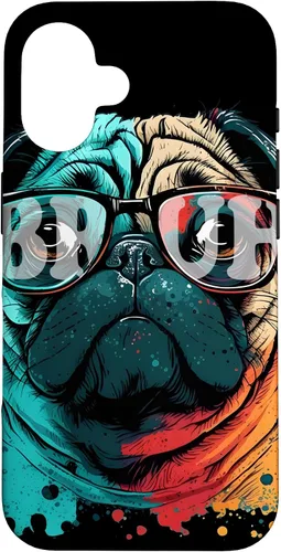 Vista 32 de Bruh Pug Aesthetic Funny Men Women Boy Girl Dog Case for iPhone 17