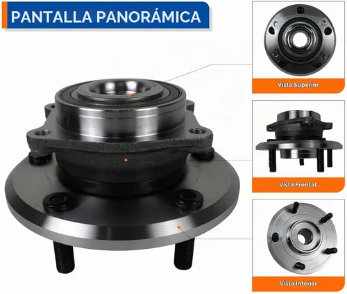 Vista 3 de PAROD 513286 Conjunto de cubo de cojinete de rueda delantera compatible con Dodge Journey 2009-2017, Ram ProMaster 1500, 2500, 3500 5Lugs con ABS