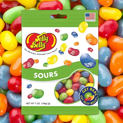 Vista 2 de Needzo Jelly Bean - Juego de caramelos de mezcla tropical y ácida, dulces suaves con sabor a fruta exóticos, rellenos de cesta de dulces, paquete