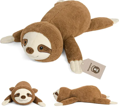 Vista 7 de JellyMallow Animales de peluche de elefante con peso de 24 pulgadas, color azul, almohada de felpa de elefante gigante abrazable para niños y adultos