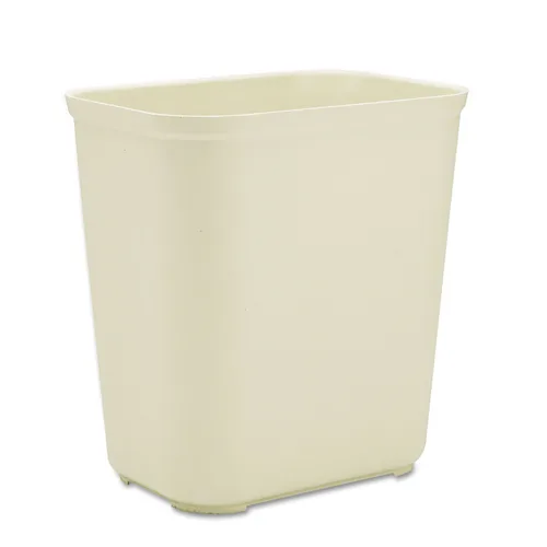 Vista 2 de Rubbermaid Commercial Products Papelera resistente al fuego de 14 cuartos de galón/3.5 galones beige