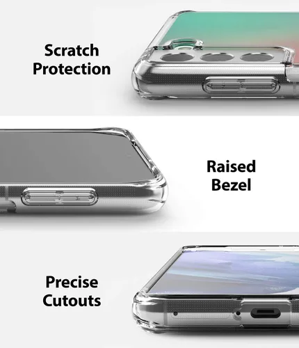 Vista 7 de Ringke Fusion Design - Funda compatible con Galaxy S21 Plus, parte trasera dura, a prueba de golpes, carcasa de poliuretano termoplástico suave